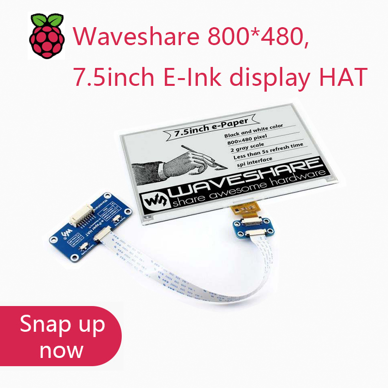 Golf Zero - Display E-Ink Waveshare 800*480, 7.5 polegadas