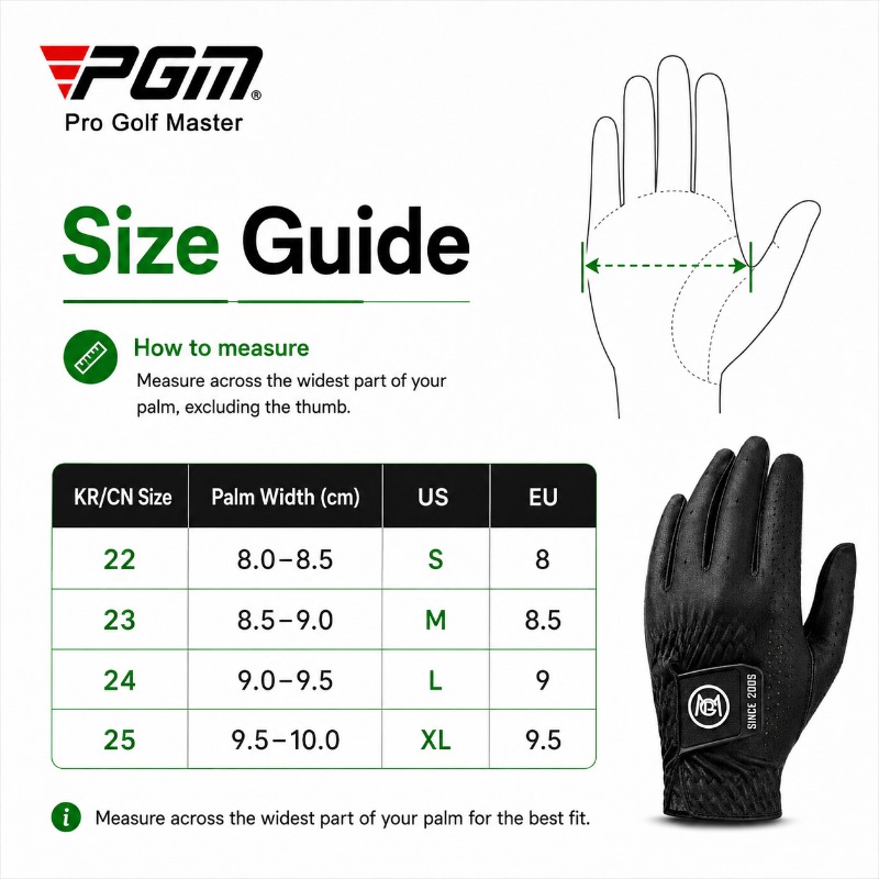 Luva de golfe masculina PGM, t - Golf Glove Cadet avaliação e preço